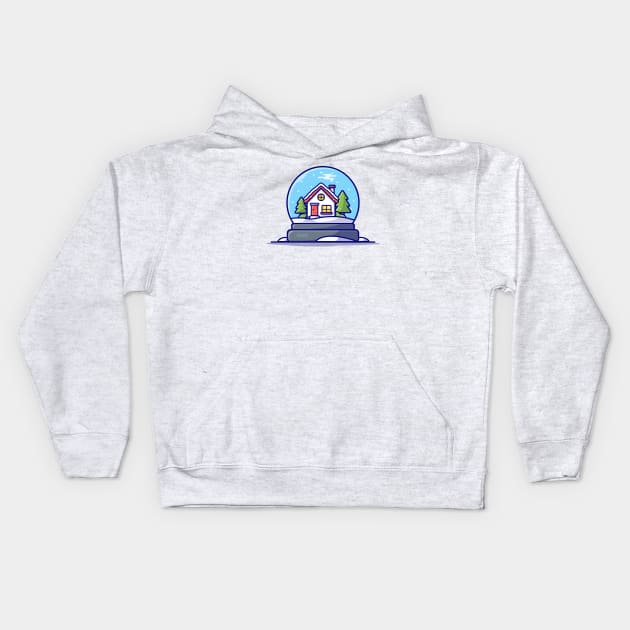 Winter Snow Globe Kids Hoodie by Catalyst Labs